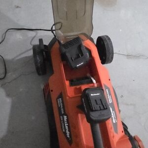 Red Electric Lawn Mower